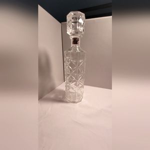 Anchor Hocking Diamond Quilted Liquor Decanter & Stopper Barware